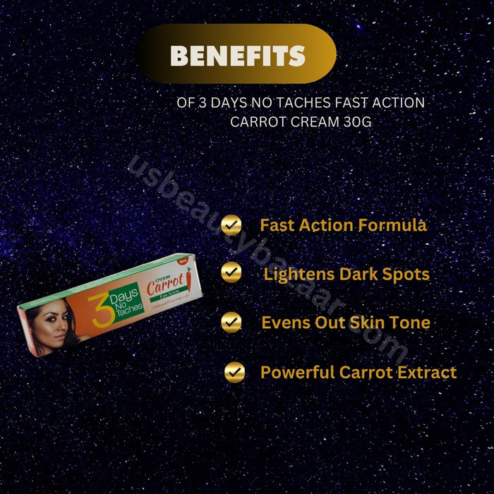 3 Days No taches Fast Action Carrot Cream 30g