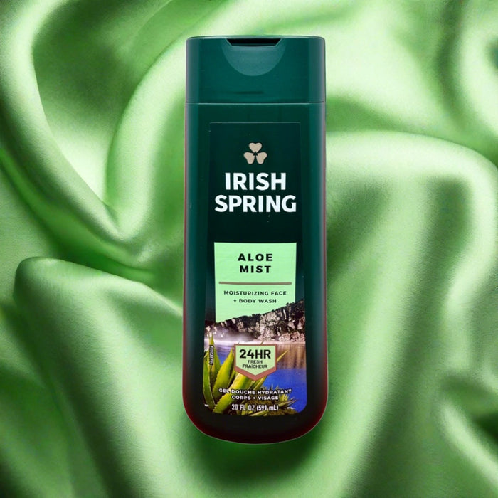 Irish Spring Aloe Mist Moisturizing Face+Body Wash 591ml