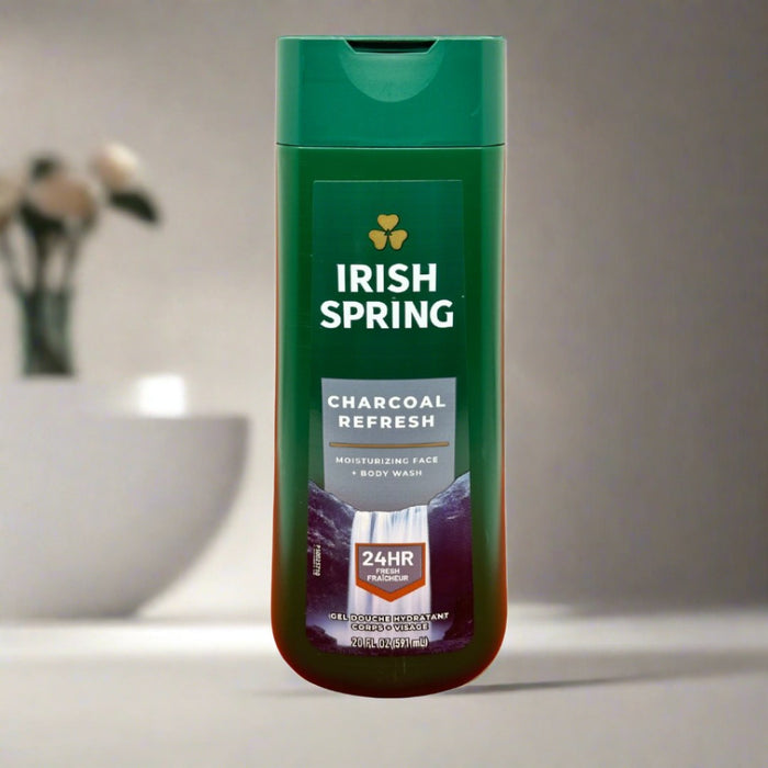 Irish Spring Charcoal Refresh Face+Body Wash 591ml