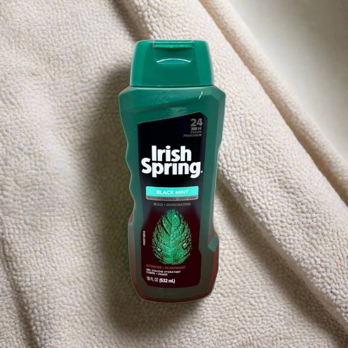 Irish Spring Black Mint Face+Body Wash 532ml