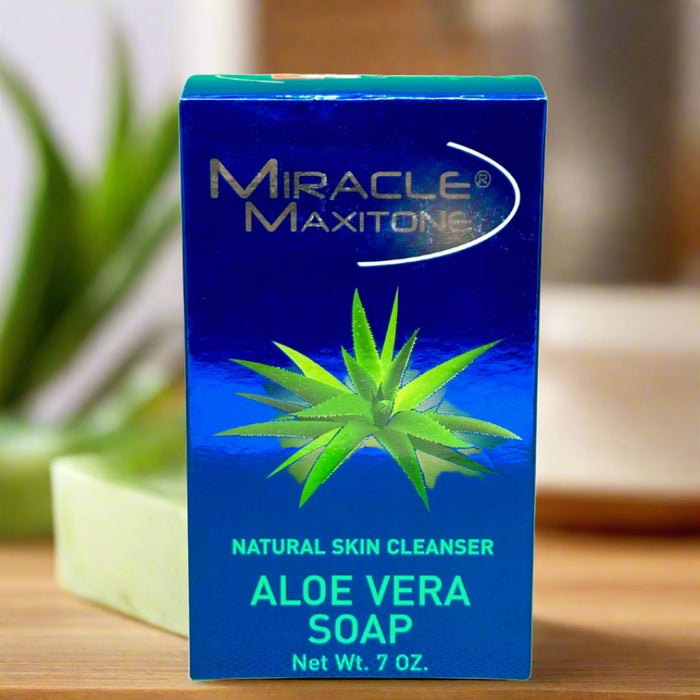 Miracle Maxitone Natural Skin Cleanser Aloe Vera Soap 7oz