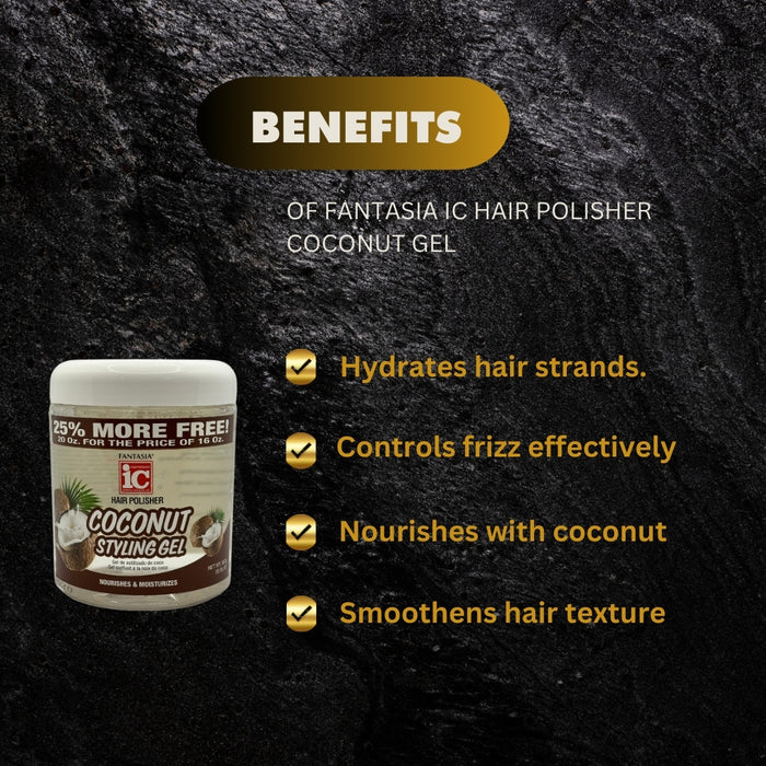 Fantasia IC Hair Polisher Coconut Gel 567g