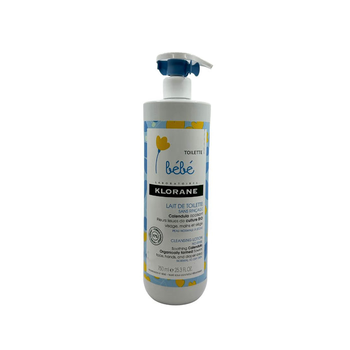 Klorane Bébé Calendula No Rinse Cleansing Milk for Normal and Dry Skin 750ml
