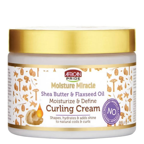African Pride Moisture Miracle Shea & Flaxseed Oil Curling Cream 12oz