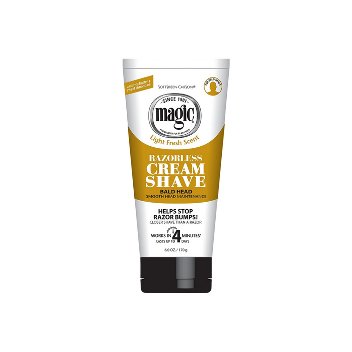 Magic Razorless Cream Shave Smooth 6 oz