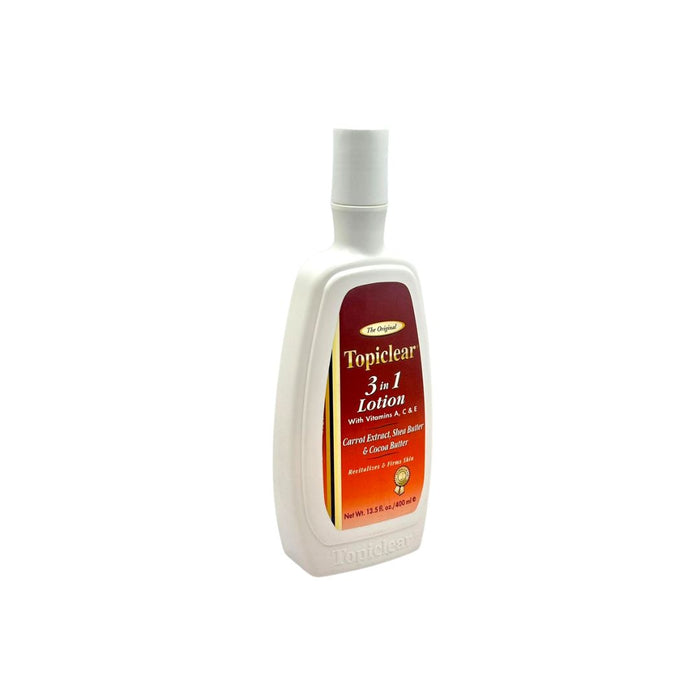 Topiclear 3 in 1 Lotion w/ Vit A, C & E Carrot Extract, Shea & Cocoa Butter 400 ml