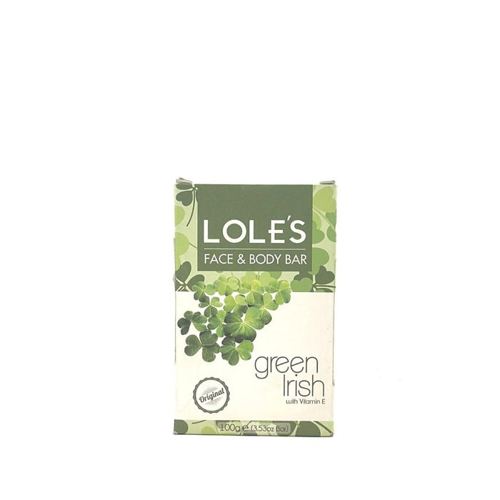 LOLES Premium Natural Bar Soap 100 g Green Irish