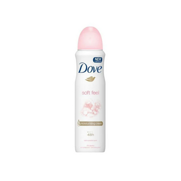Dove Soft Feel Spray Antiperspirant Deodorant Warm Powder Scent 150ml
