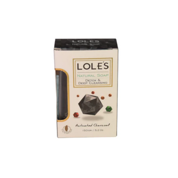 Lole's Natural Soap Detox & Deep Cleansing Activated Charcoal 150 gm /5.2 oz