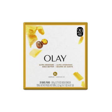 Olay Ultra Moisture Shea Butter Beauty Bar, 3.75 Ounce 20 Count