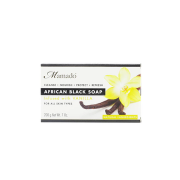 Mamado African Black Soap Infused with Vanilla 200g